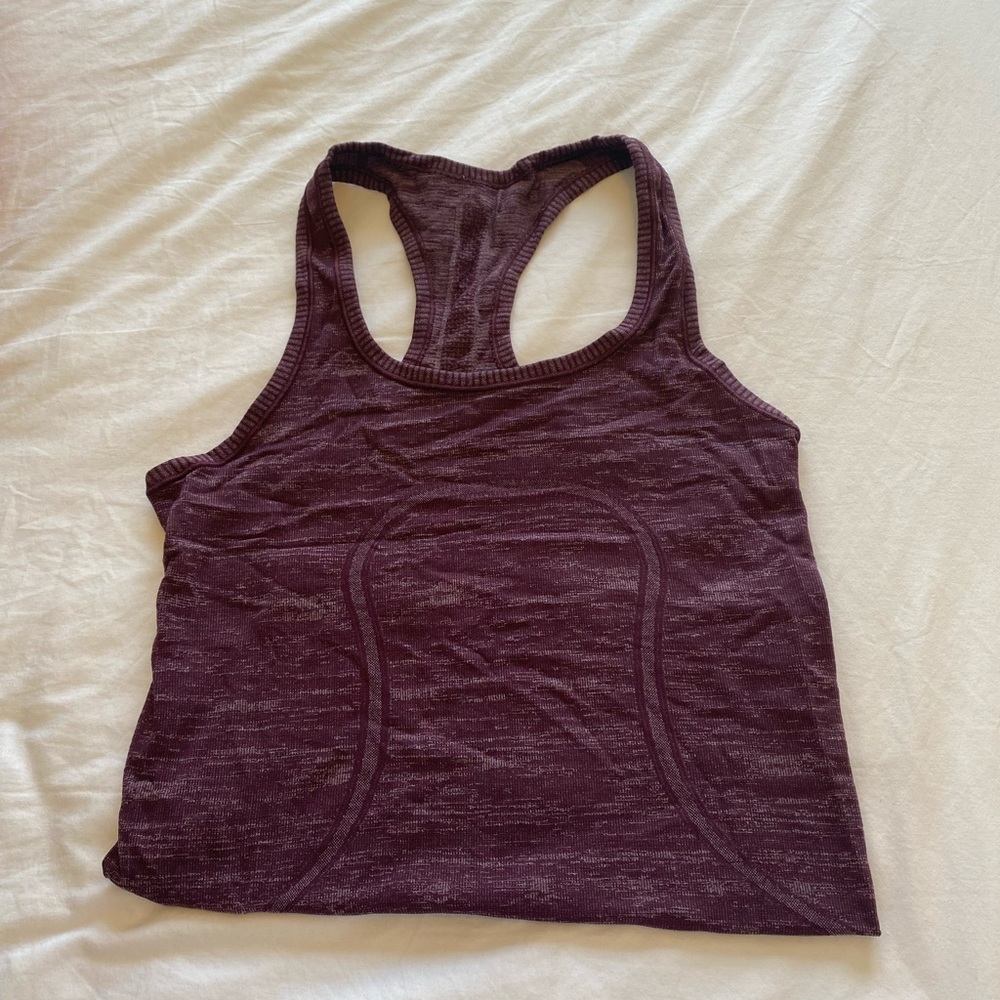 LULU LEMON SWIFTLY TECH TANK SOLD OUT PURPLE